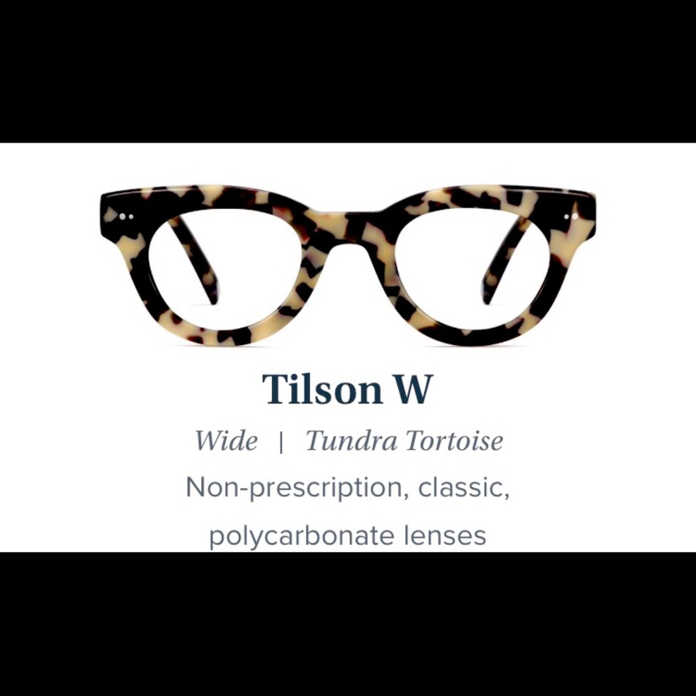 BNIB Warby Parker Tilson W eyeglasses in Tundra Tortoise